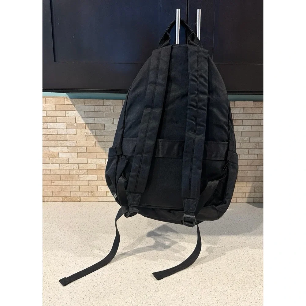 Disney Mickey Mouse Black Nylon Backpack School Travel Bag Minimalist Daypack